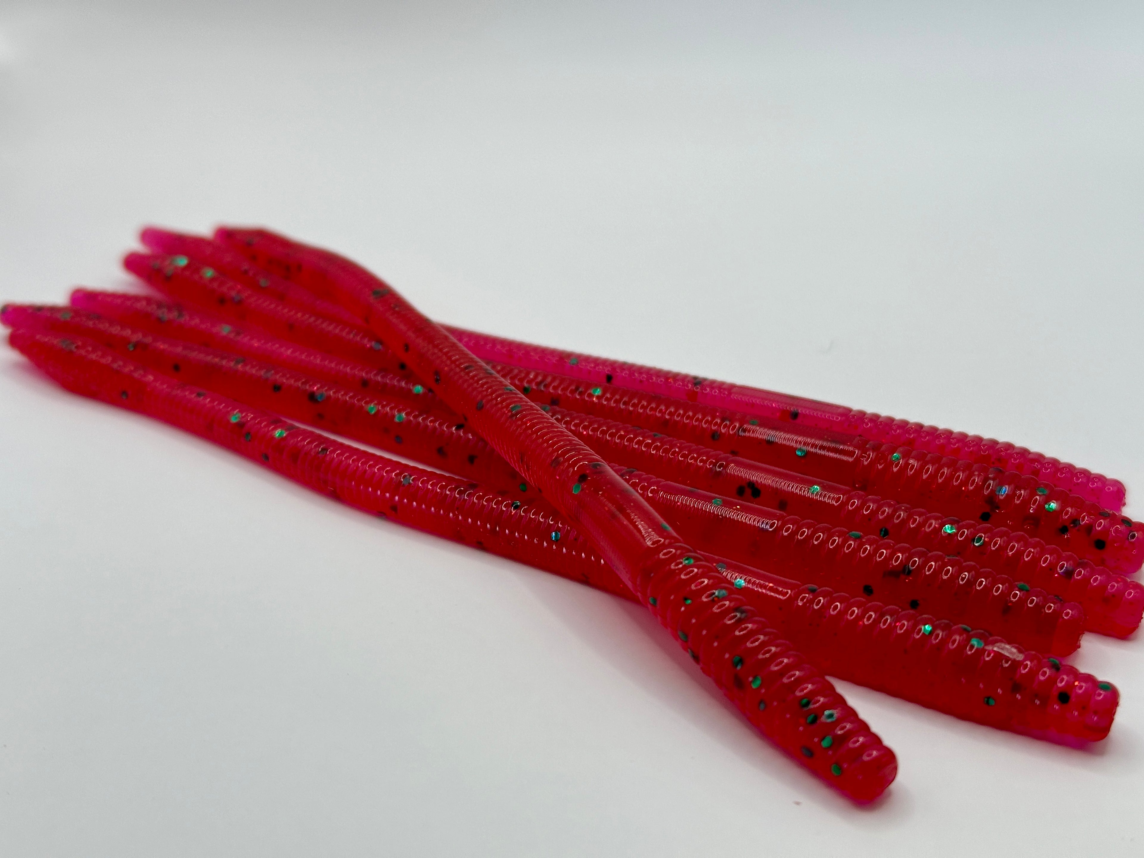 Strawberry 6" Finesse Worm