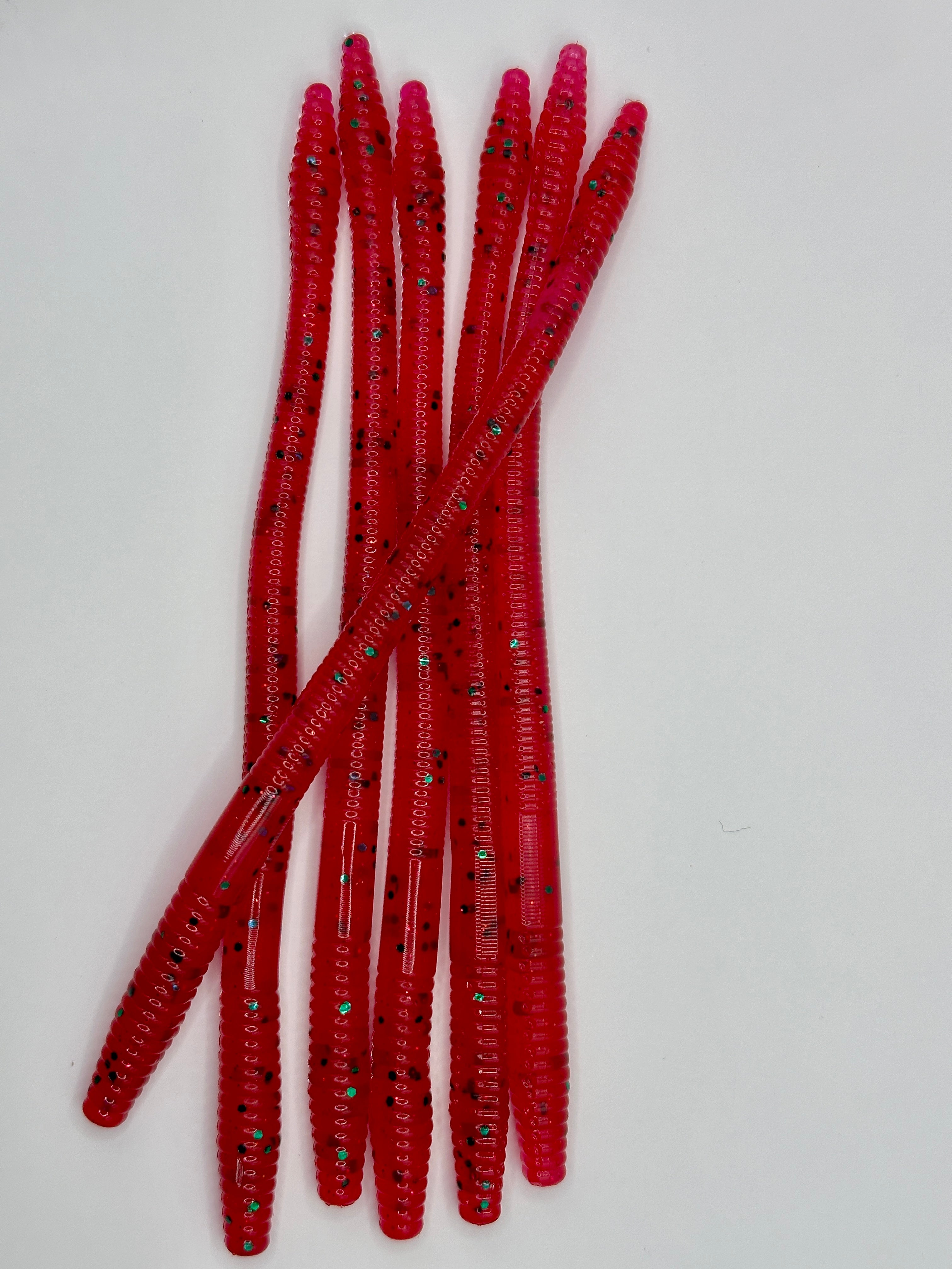 Strawberry 6" Finesse Worm