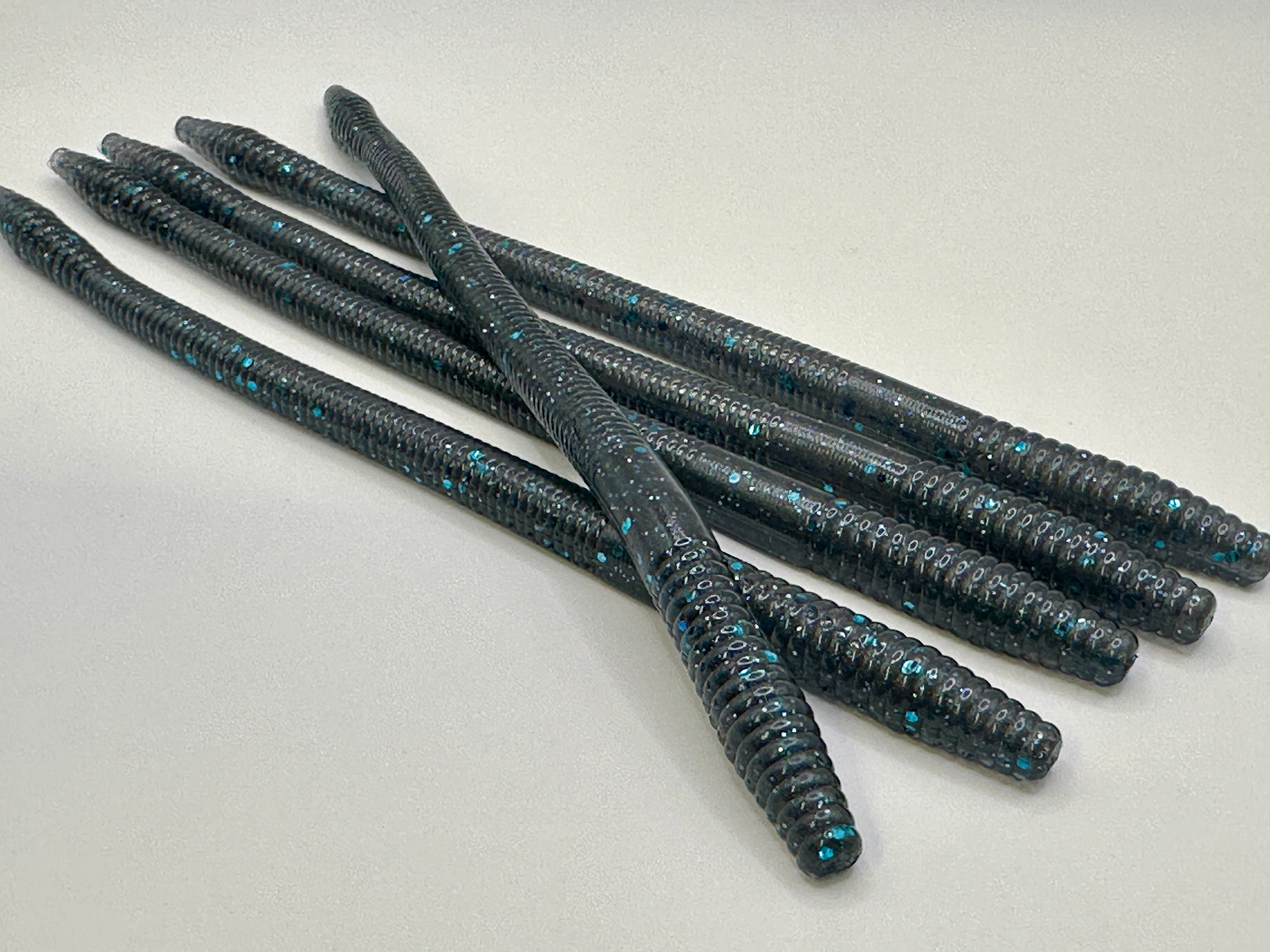 Black and Blue 6" Finesse Worm